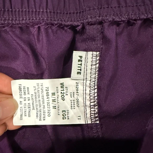 Cherokee Purple Pants Scrubs - Picture 2 of 5